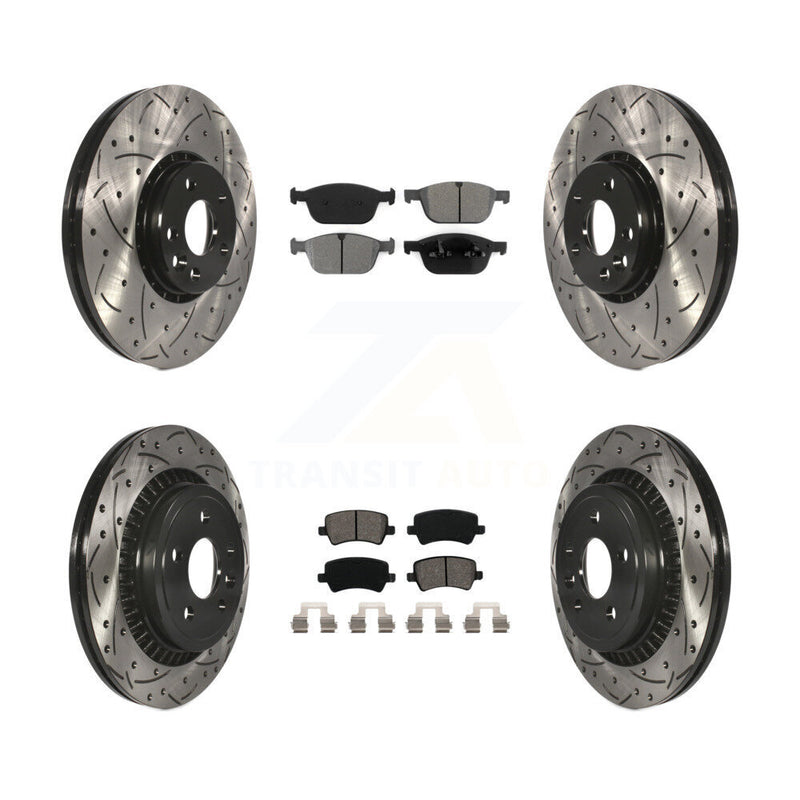 Transit Auto KDS-100327 Disc Brake Kit for 2010-2015 Volvo XC60 - Front and Rear