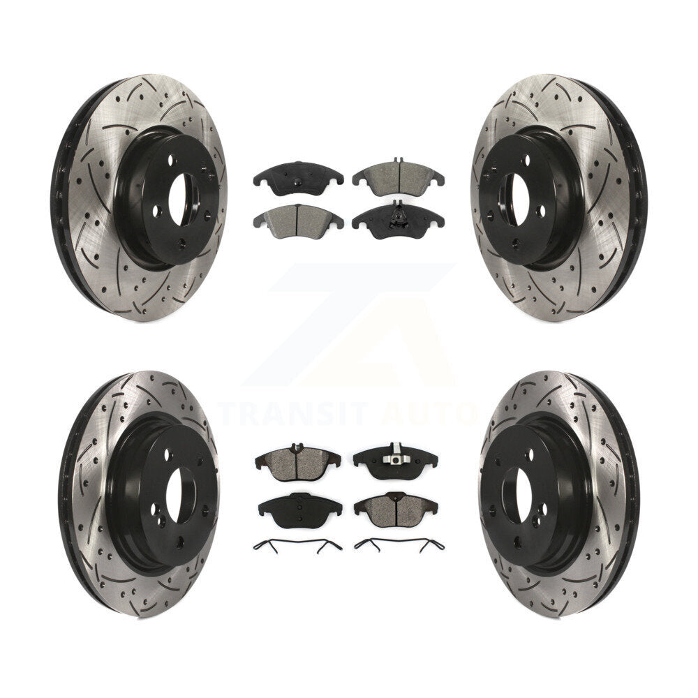 Transit Auto KDS-100334 Disc Brake Kit for 2008-2015 Mercedes-Benz C300, Mercedes-Benz E350, Mercedes-Benz C350 - Front and Rear