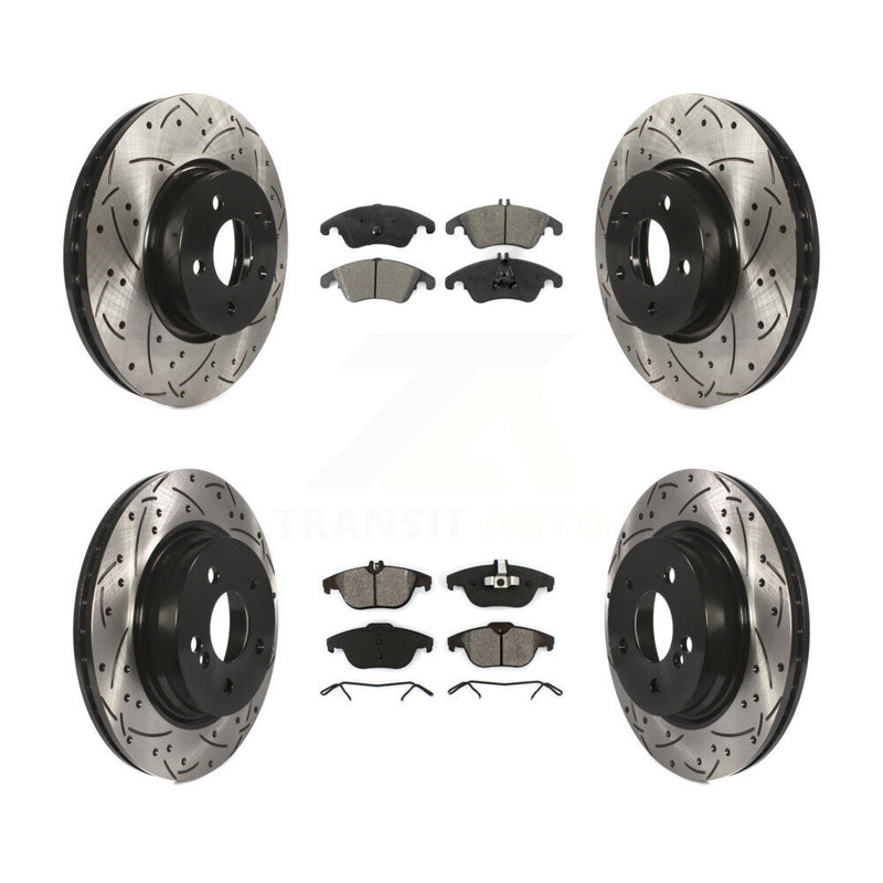 Transit Auto KDS-100334 Disc Brake Kit for 2008-2015 Mercedes-Benz C300, Mercedes-Benz E350, Mercedes-Benz C350 - Front and Rear