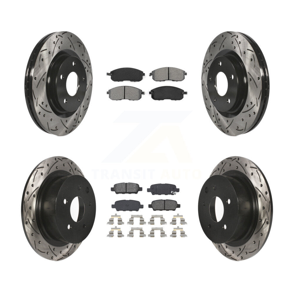 Transit Auto KDS-100335 Disc Brake Kit for 2011-2019 Nissan Juke, Nissan Sentra - Front and Rear