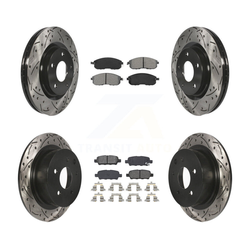 Transit Auto KDS-100335 Disc Brake Kit for 2011-2019 Nissan Juke, Nissan Sentra - Front and Rear