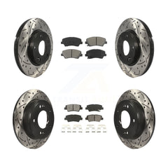 Transit Auto KDS-100337 Disc Brake Kit for 2011-2016 Hyundai Elantra GT, Kia Forte and More - Front and Rear