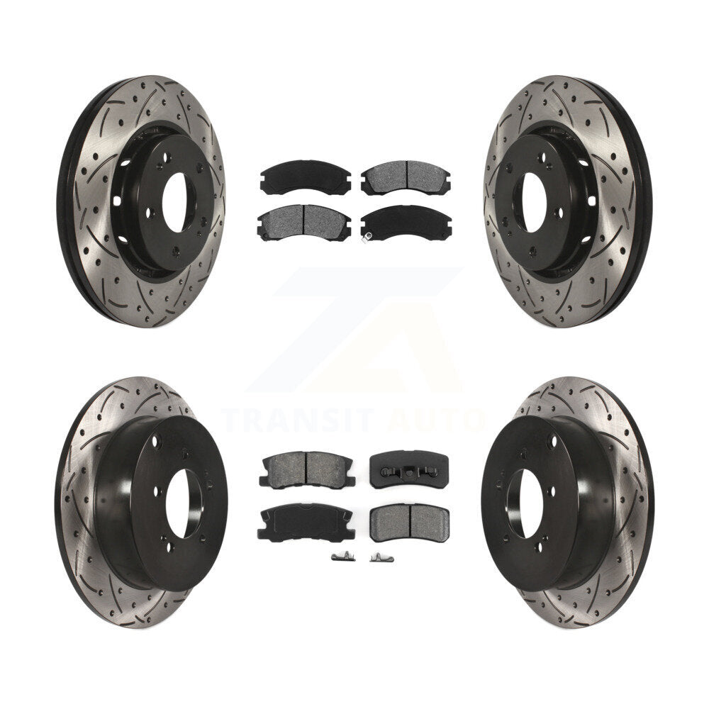 Transit Auto KDS-100339 Disc Brake Kit for 2009-2015 Mitsubishi Lancer - Front and Rear