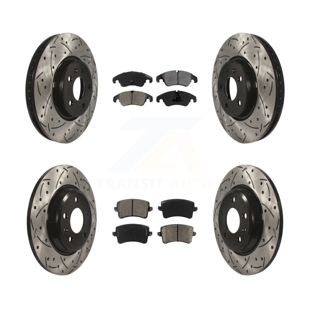 Transit Auto KDS-100340 Disc Brake Kit for 2011-2017 Audi A4 Quattro, Audi A5 and More - Front and Rear
