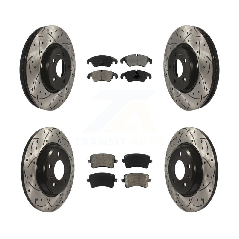 Transit Auto KDS-100340 Disc Brake Kit for 2011-2017 Audi A4 Quattro, Audi A5 and More - Front and Rear