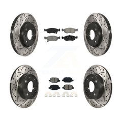 Transit Auto KDS-100341 Disc Brake Kit for 2012-2017 Fiat 500 - Front and Rear