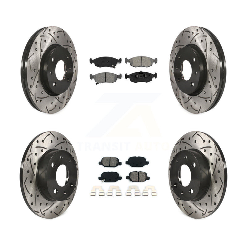 Transit Auto KDS-100341 Disc Brake Kit for 2012-2017 Fiat 500 - Front and Rear