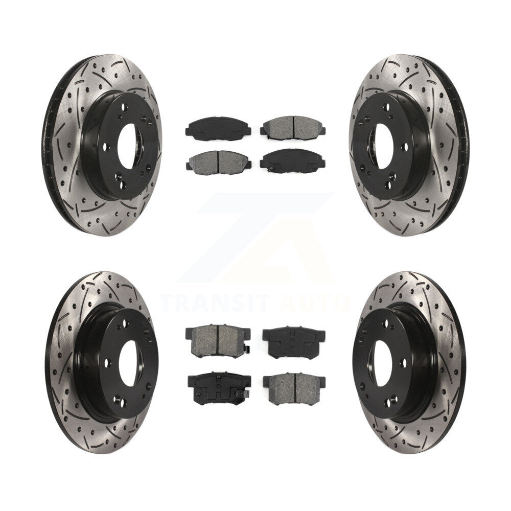 Transit Auto KDS-100342 Disc Brake Kit for 2012-2014 Honda Civic - Front and Rear