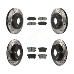 Transit Auto KDS-100342 Disc Brake Kit for 2012-2014 Honda Civic - Front and Rear
