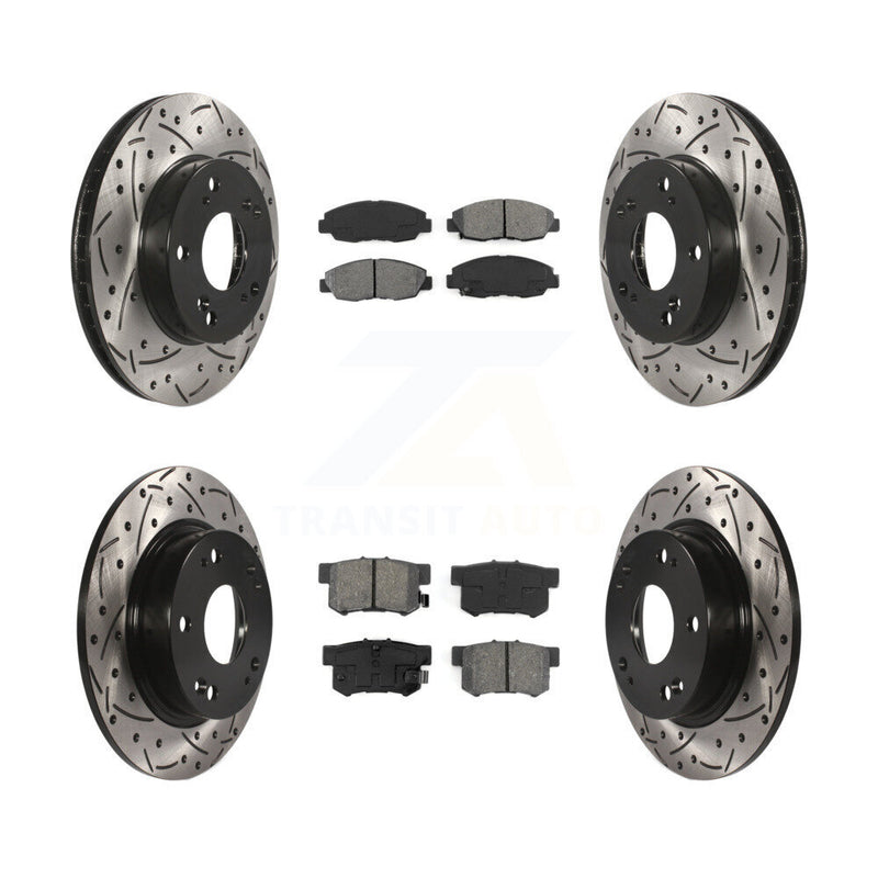 Transit Auto KDS-100342 Disc Brake Kit for 2012-2014 Honda Civic - Front and Rear