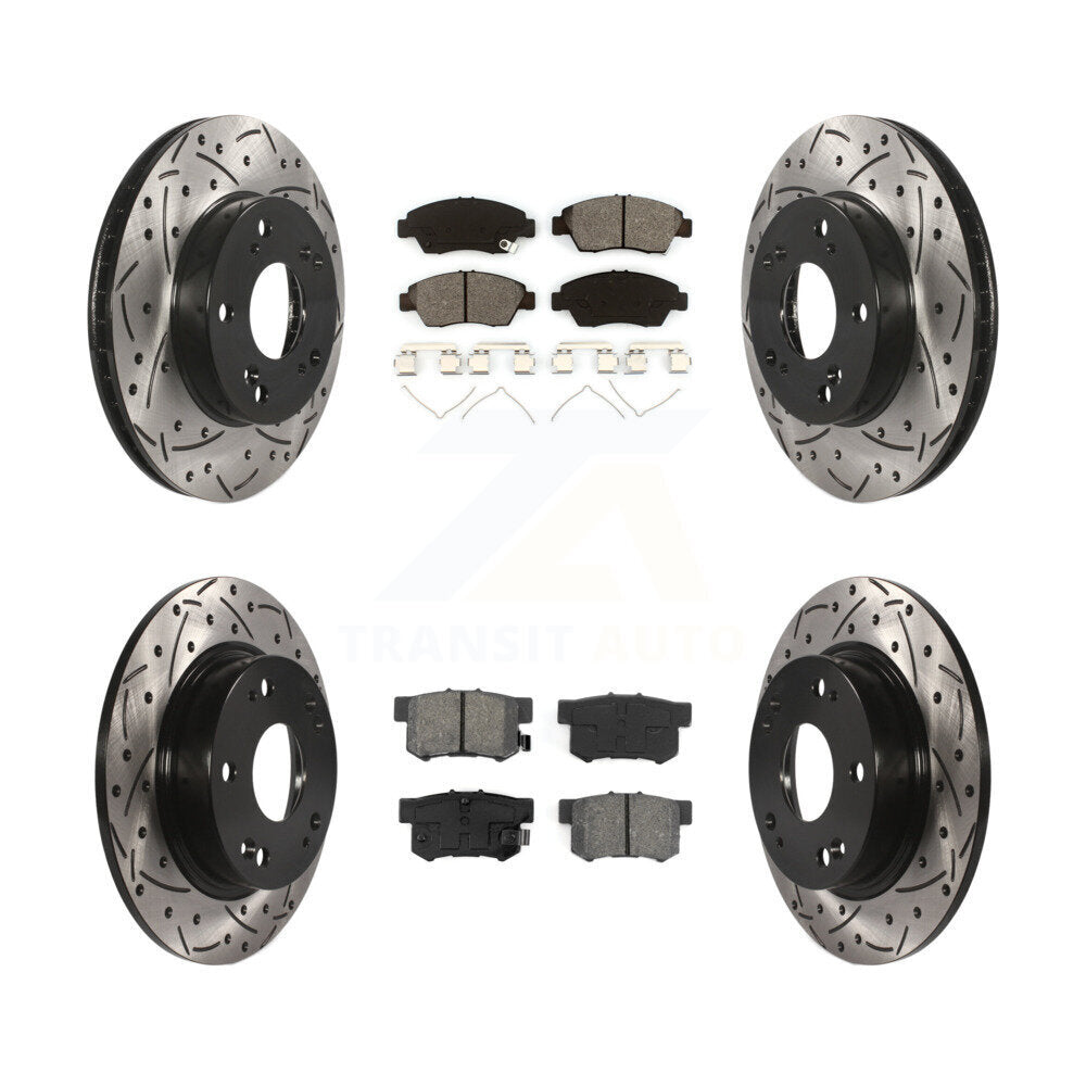 Transit Auto KDS-100343 Disc Brake Kit for 2013-2015 Acura ILX - Front and Rear