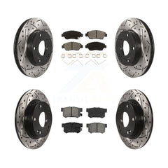 Transit Auto KDS-100343 Disc Brake Kit for 2013-2015 Acura ILX - Front and Rear