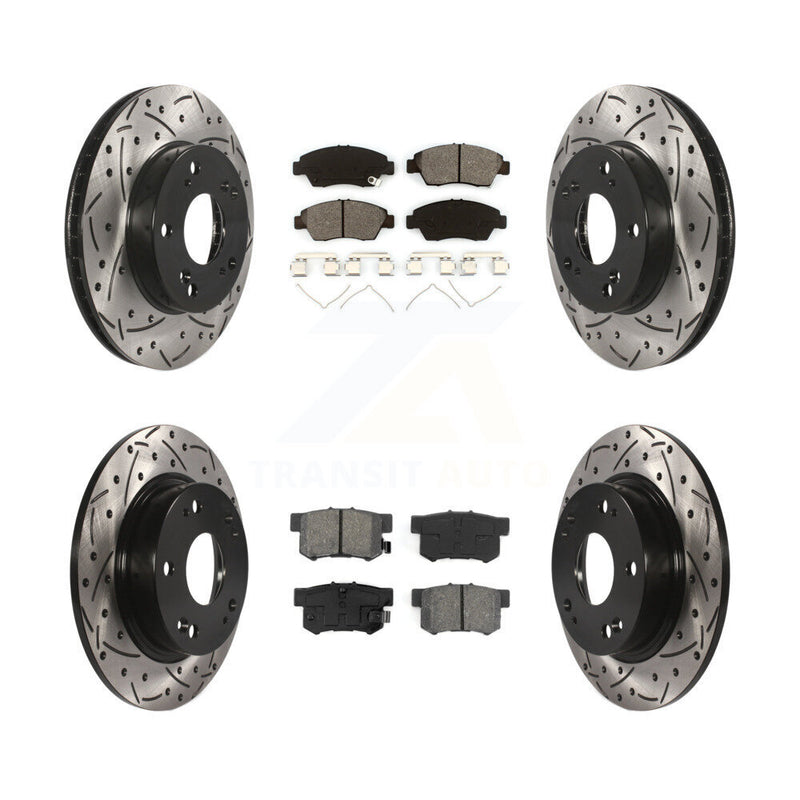 Transit Auto KDS-100343 Disc Brake Kit for 2013-2015 Acura ILX - Front and Rear