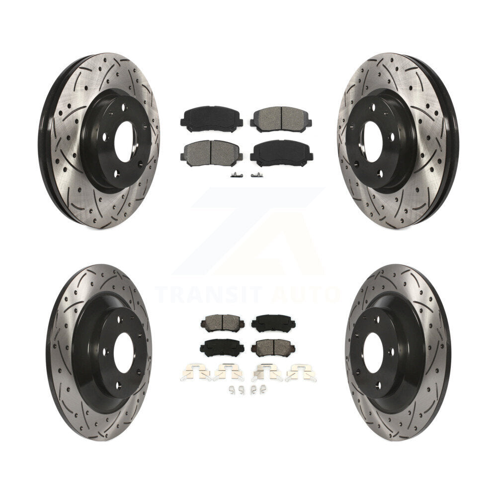 Transit Auto KDS-100346 Disc Brake Kit for 2013-2015 Mazda CX-5 - Front and Rear