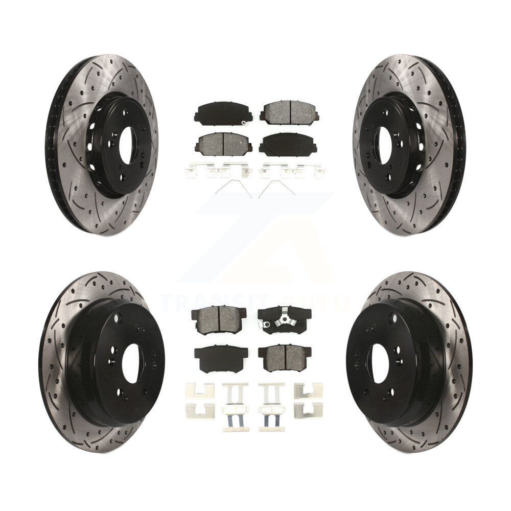 Transit Auto KDS-100348 Disc Brake Kit for 2013-2018 Acura RDX - Front and Rear