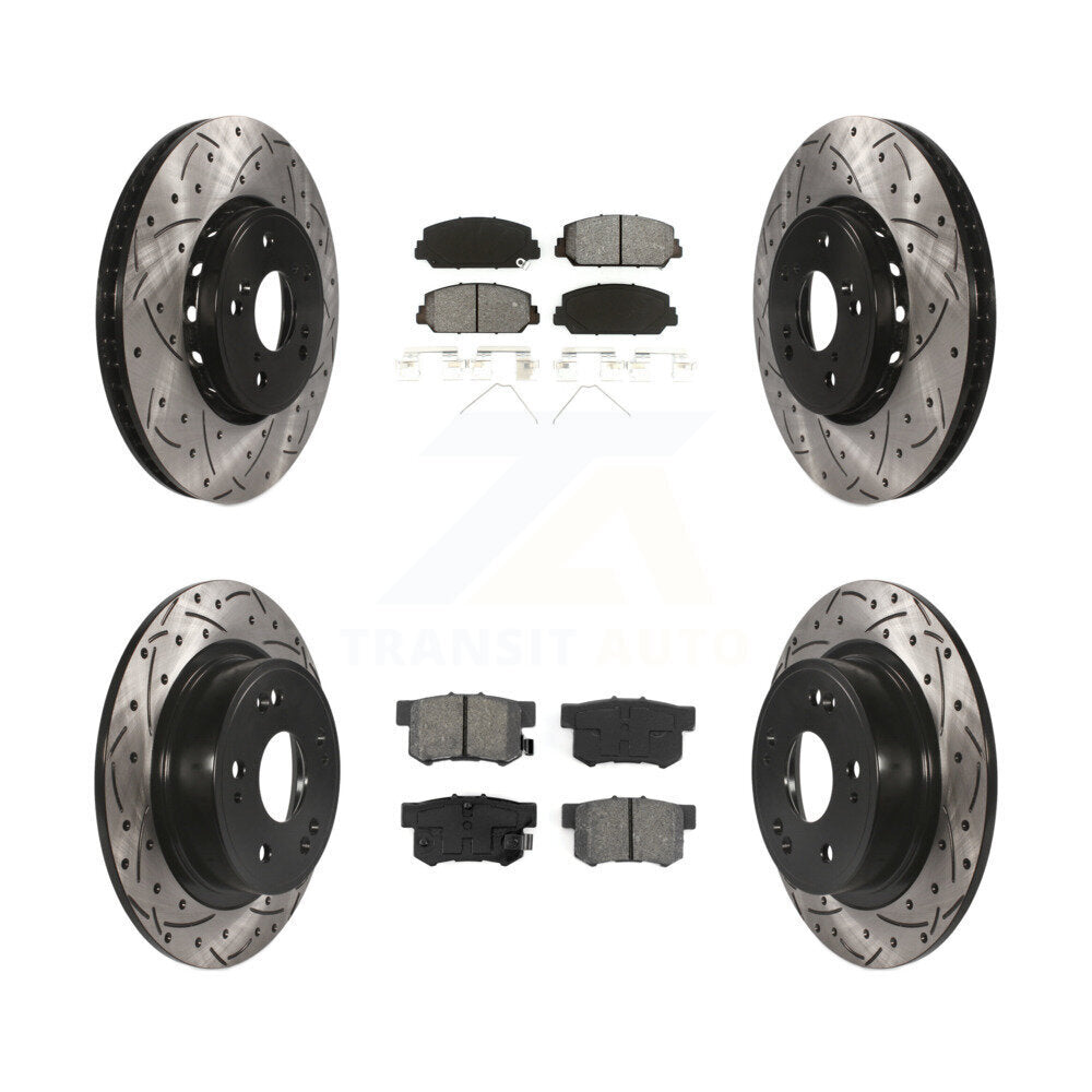 Transit Auto KDS-100349 Disc Brake Kit for 2016 Acura ILX - Front and Rear