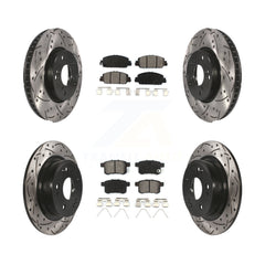 Transit Auto KDS-100350 Disc Brake Kit for 2013-2017 Honda Accord - Front and Rear
