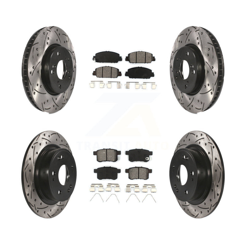 Transit Auto KDS-100350 Disc Brake Kit for 2013-2017 Honda Accord - Front and Rear