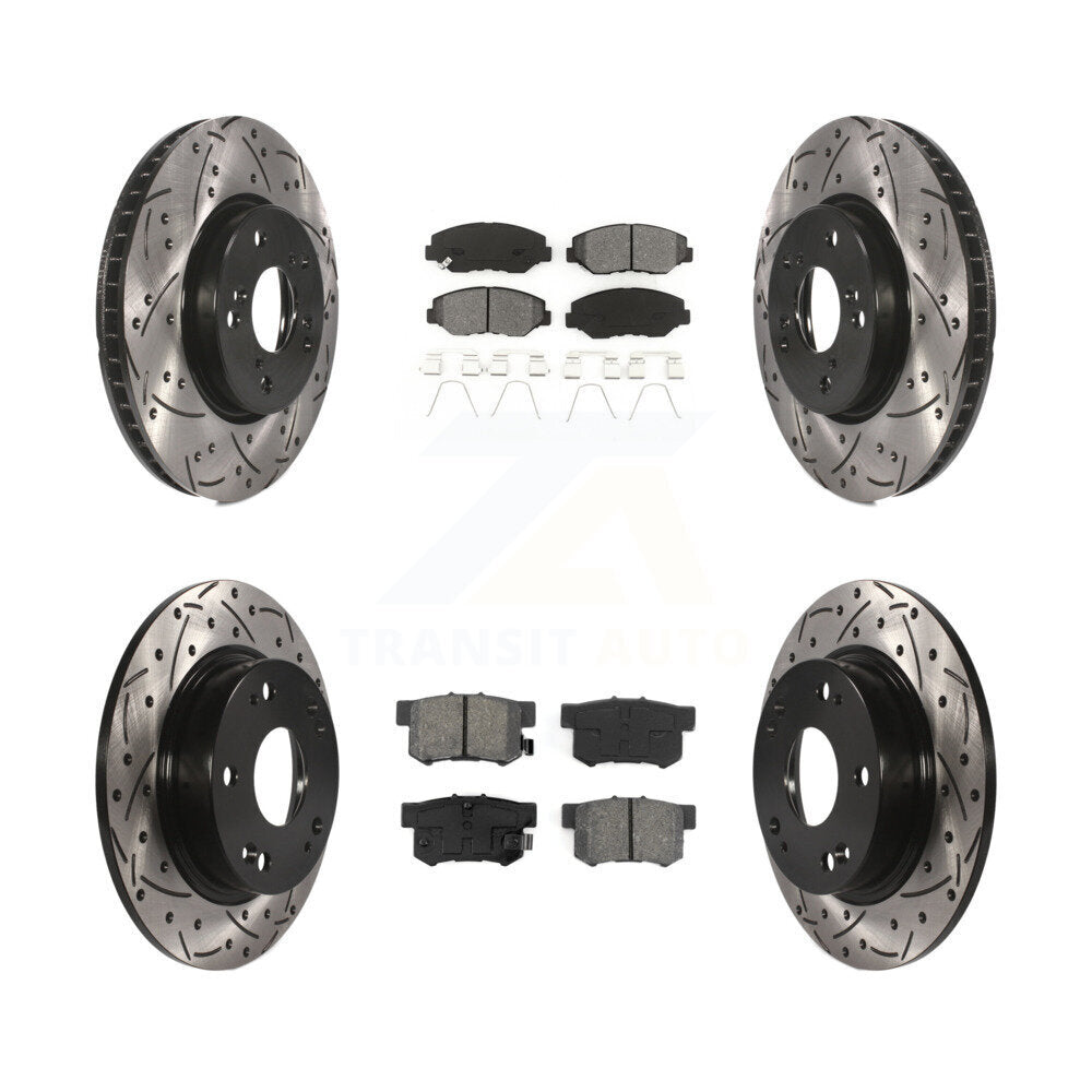 Transit Auto KDS-100351 Disc Brake Kit for 2015 Honda Civic - Front and Rear