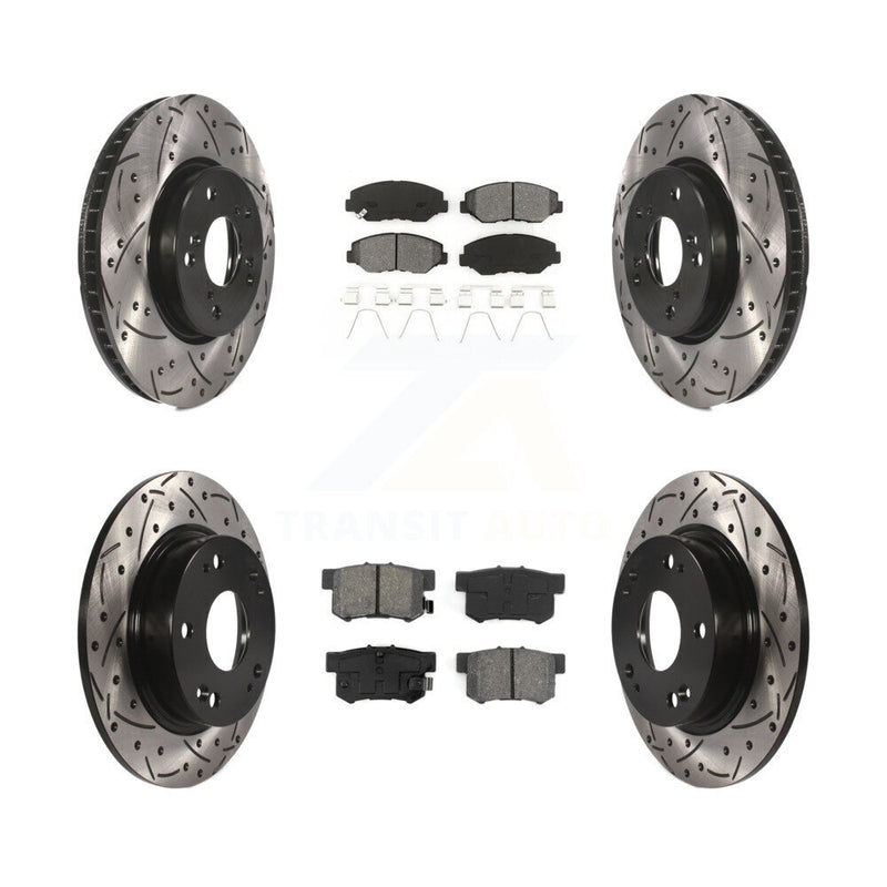 Transit Auto KDS-100351 Disc Brake Kit for 2015 Honda Civic - Front and Rear