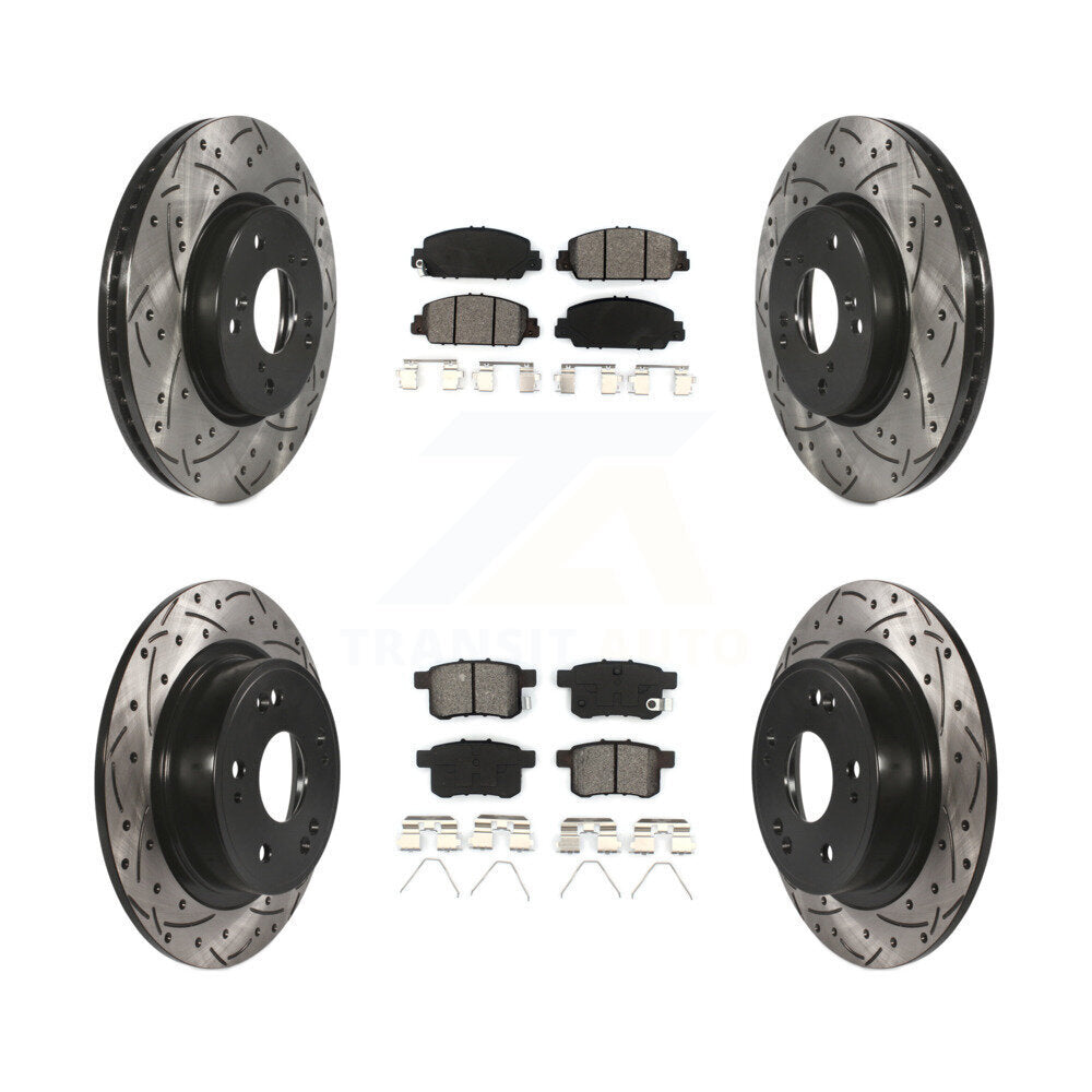 Transit Auto KDS-100353 Disc Brake Kit for 2013-2017 Honda Accord - Front and Rear