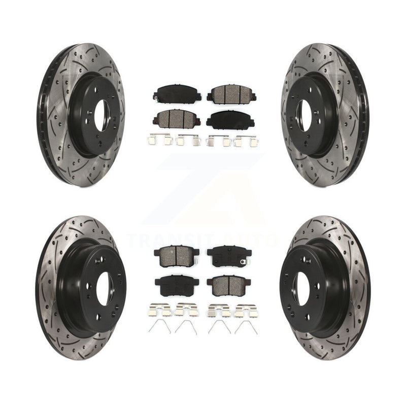 Transit Auto KDS-100353 Disc Brake Kit for 2013-2017 Honda Accord - Front and Rear
