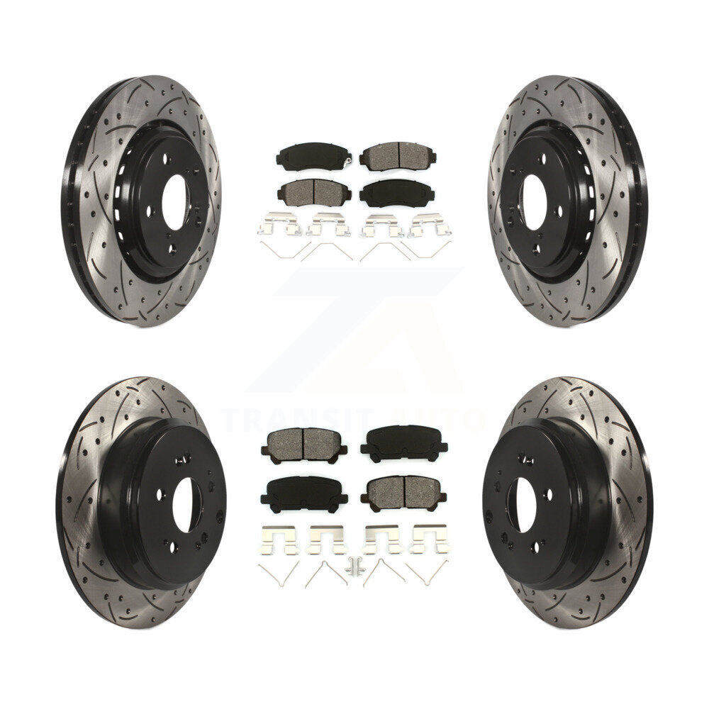Transit Auto KDS-100354 Disc Brake Kit for 2015-2017 Honda Odyssey - Front and Rear