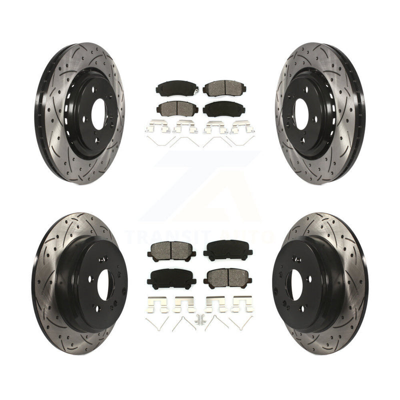 Transit Auto KDS-100354 Disc Brake Kit for 2015-2017 Honda Odyssey - Front and Rear