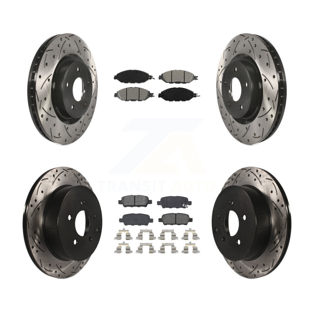 Transit Auto KDS-100355 Disc Brake Kit for 2013-2024 Nissan Murano, INFINITI QX60 and More - Front and Rear