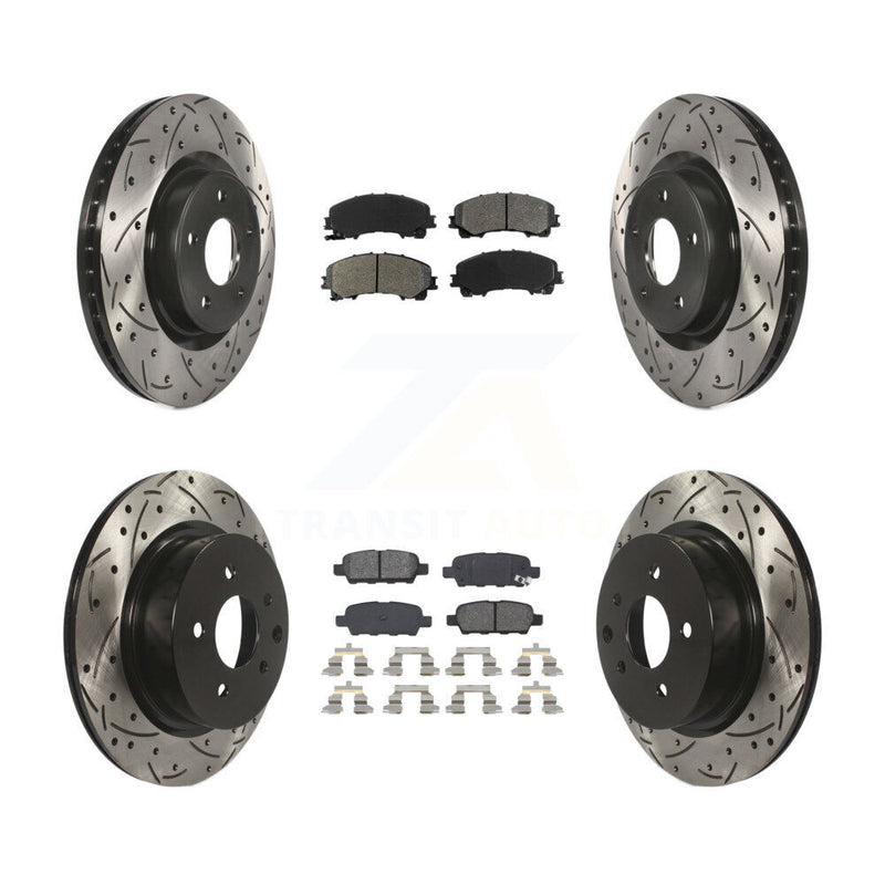 Transit Auto KDS-100357 Disc Brake Kit for 2016-2017 INFINITI QX50 - Front and Rear