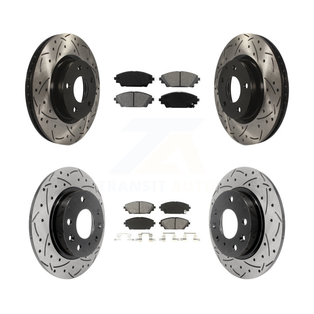 Transit Auto KDS-100359 Disc Brake Kit for 2014-2018 Mazda 3, Mazda 3 Sport - Front and Rear