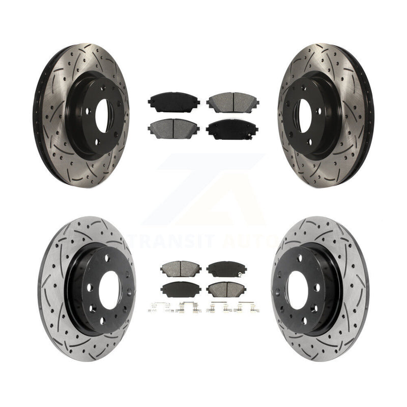 Transit Auto KDS-100359 Disc Brake Kit for 2014-2018 Mazda 3, Mazda 3 Sport - Front and Rear