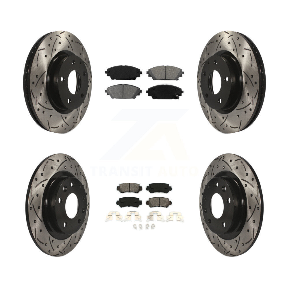 Transit Auto KDS-100360 Disc Brake Kit for 2016-2018 Mazda CX-3 - Front and Rear