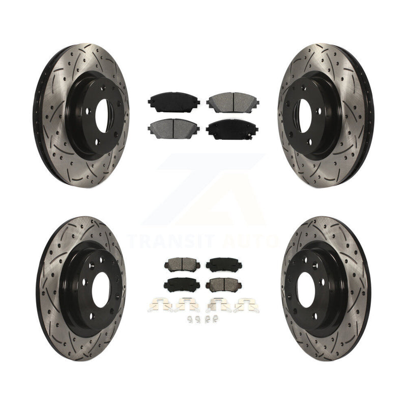 Transit Auto KDS-100360 Disc Brake Kit for 2016-2018 Mazda CX-3 - Front and Rear