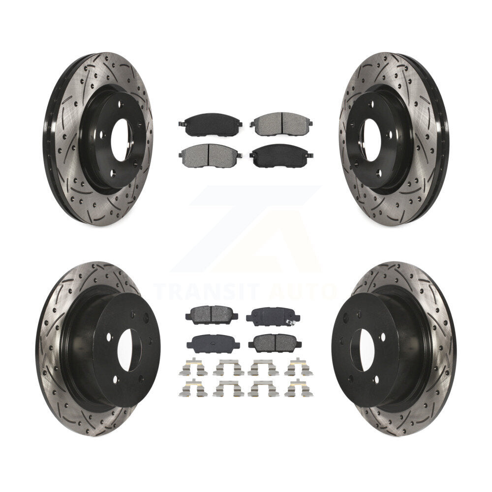 Transit Auto KDS-100362 Disc Brake Kit for 2013-2019 Nissan Sentra - Front and Rear