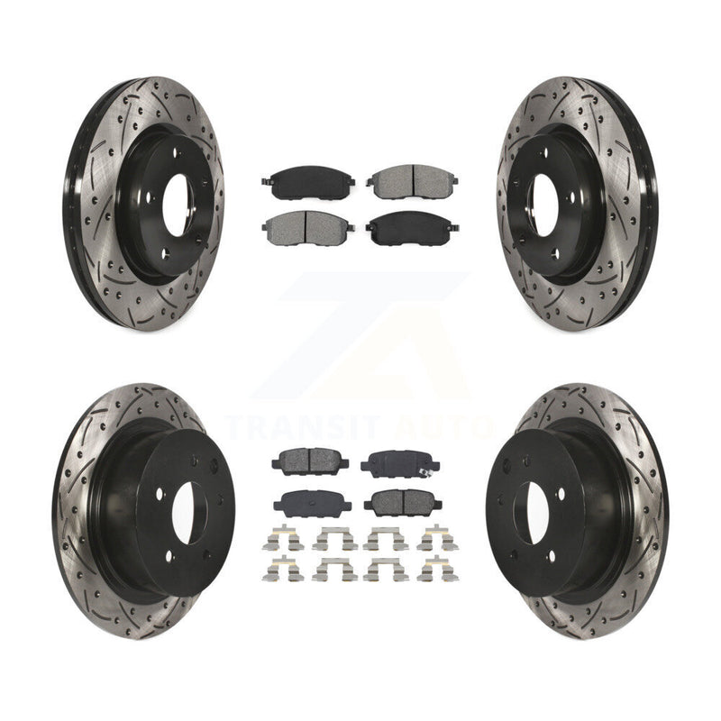 Transit Auto KDS-100362 Disc Brake Kit for 2013-2019 Nissan Sentra - Front and Rear