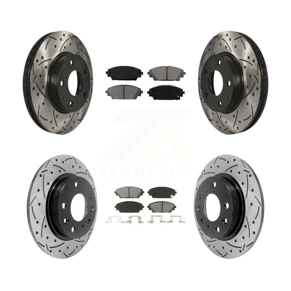 Transit Auto KDS-100363 Disc Brake Kit for 2014-2018 Mazda 3, Mazda 3 Sport - Front and Rear