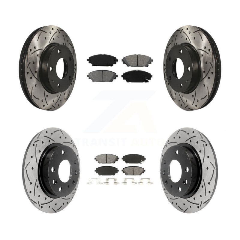 Transit Auto KDS-100363 Disc Brake Kit for 2014-2018 Mazda 3, Mazda 3 Sport - Front and Rear