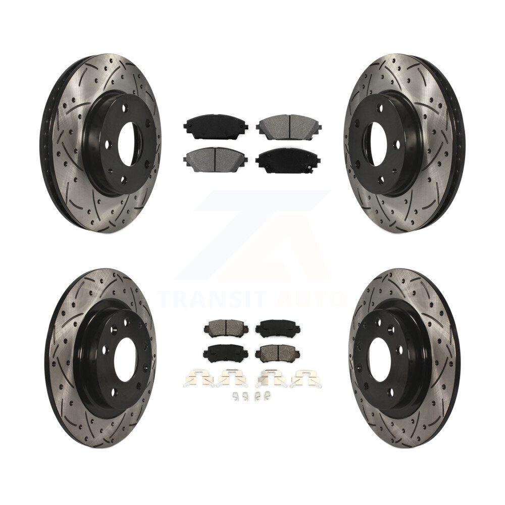 Transit Auto KDS-100364 Disc Brake Kit for 2016-2018 Mazda CX-3 - Front and Rear