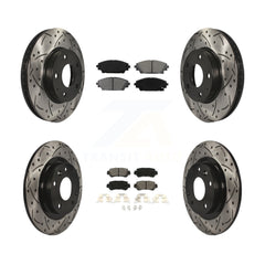 Transit Auto KDS-100364 Disc Brake Kit for 2016-2018 Mazda CX-3 - Front and Rear