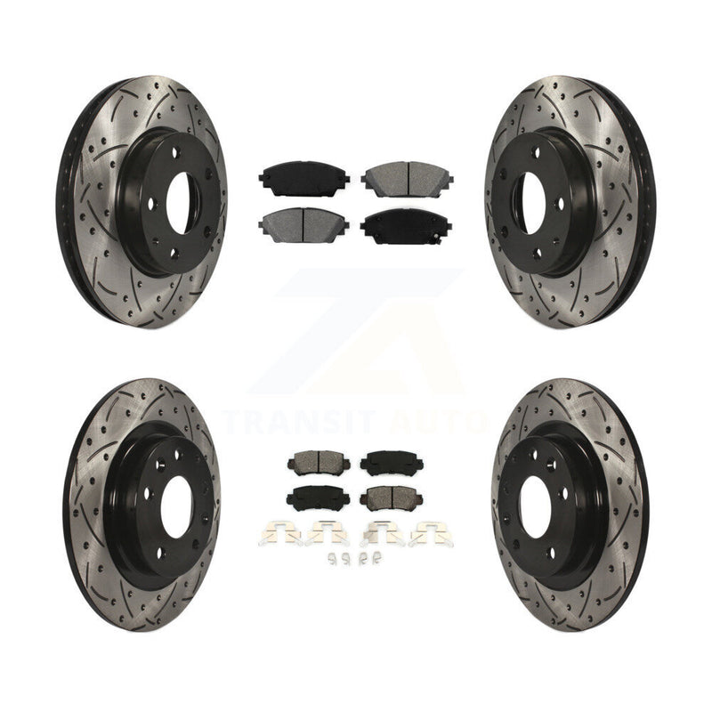 Transit Auto KDS-100364 Disc Brake Kit for 2016-2018 Mazda CX-3 - Front and Rear