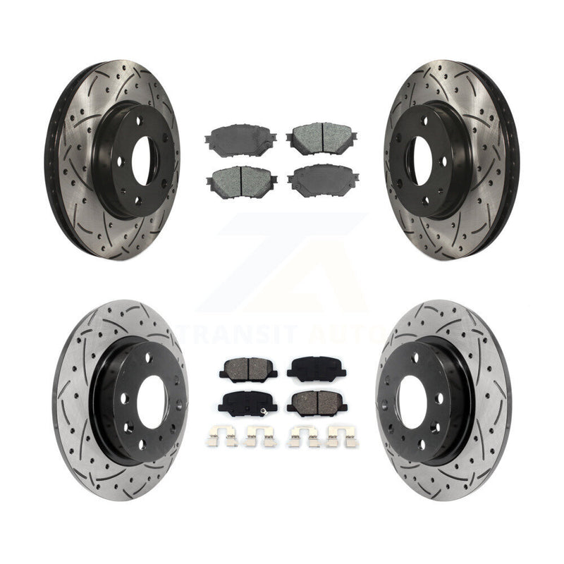 Transit Auto KDS-100365 Disc Brake Kit for 2014-2018 Mazda 3, Mazda 3 Sport - Front and Rear