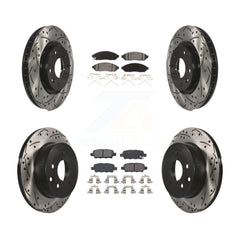 Transit Auto KDS-100366 Disc Brake Kit for 2015 Nissan LEAF - Front and Rear