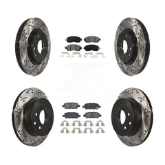 Transit Auto KDS-100367 Disc Brake Kit for 2014-2017 Nissan LEAF - Front and Rear