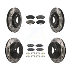 Transit Auto KDS-100368 Disc Brake Kit for 2014-2023 Nissan Rogue, Nissan Rogue Sport, Nissan Qashqai - Front and Rear