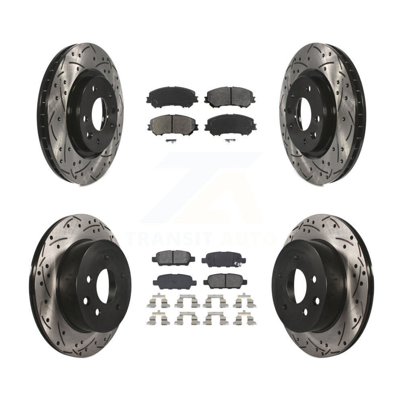 Transit Auto KDS-100368 Disc Brake Kit for 2014-2023 Nissan Rogue, Nissan Rogue Sport, Nissan Qashqai - Front and Rear