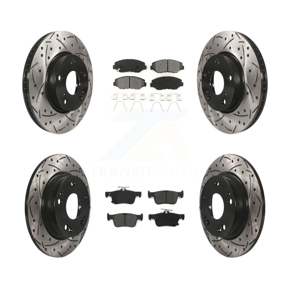 Transit Auto KDS-100371 Disc Brake Kit for 2016-2021 Honda Civic - Front and Rear