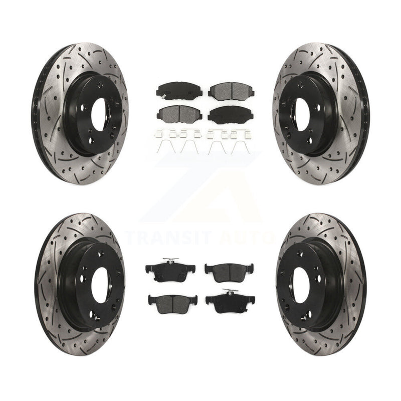 Transit Auto KDS-100371 Disc Brake Kit for 2016-2021 Honda Civic - Front and Rear