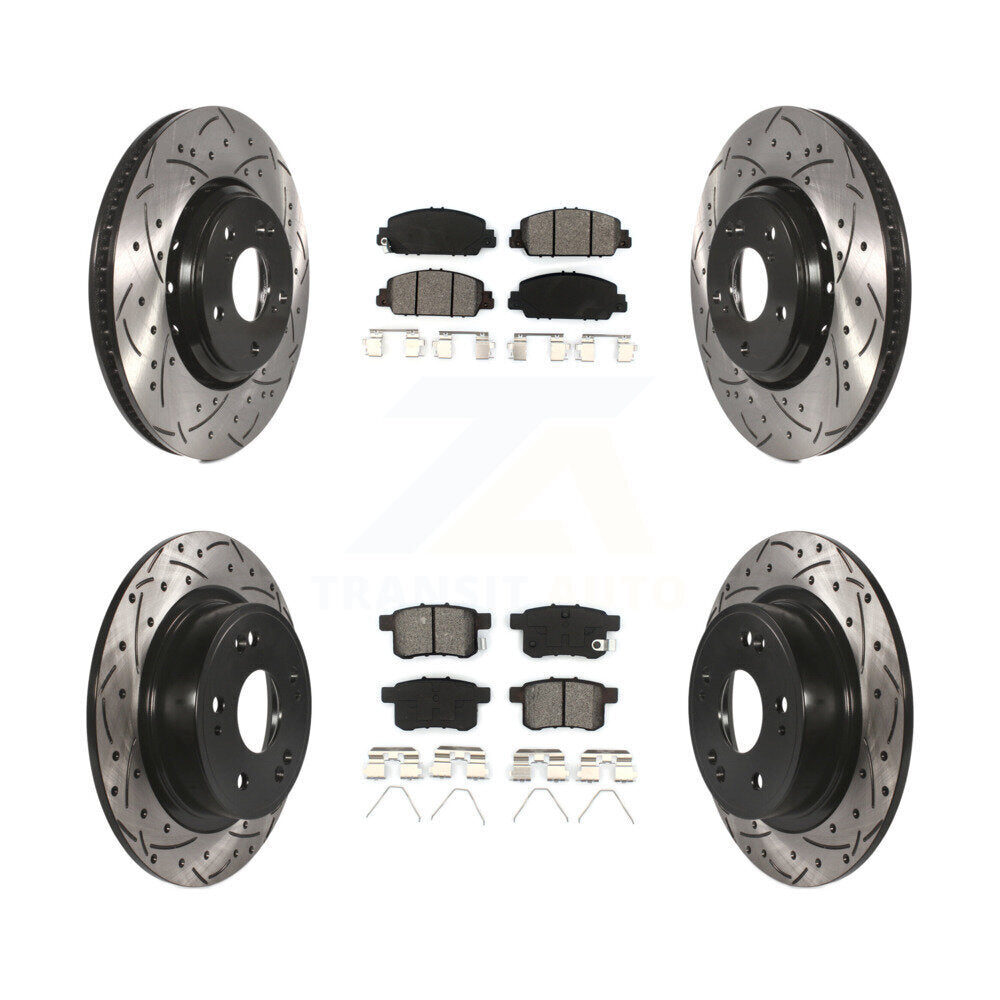 Transit Auto KDS-100372 Disc Brake Kit for 2017 Honda Accord - Front and Rear