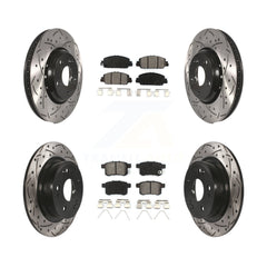 Transit Auto KDS-100372 Disc Brake Kit for 2017 Honda Accord - Front and Rear